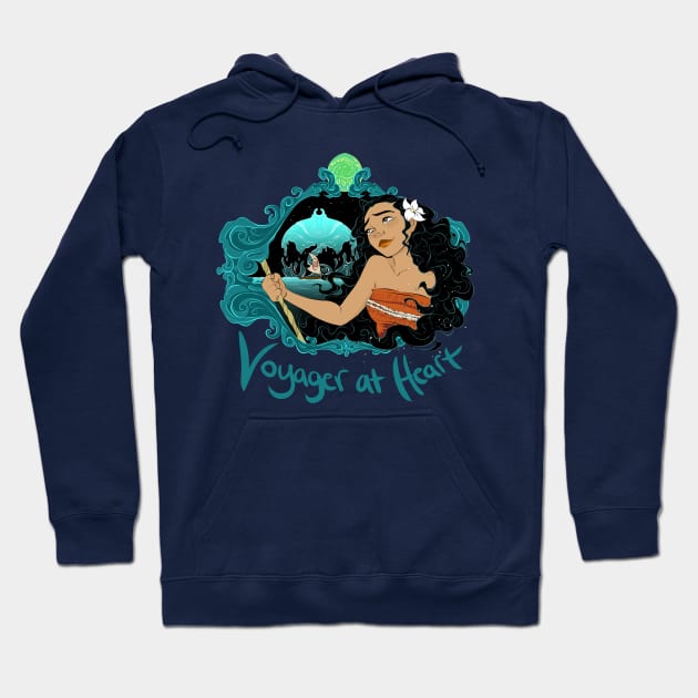 Voyager at Heart Hoodie by Drea D. Illustrations